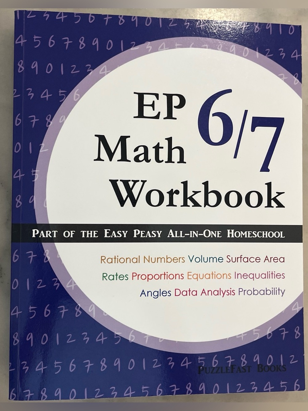 EP Math Workbook 6/7 - Purple and White Cover